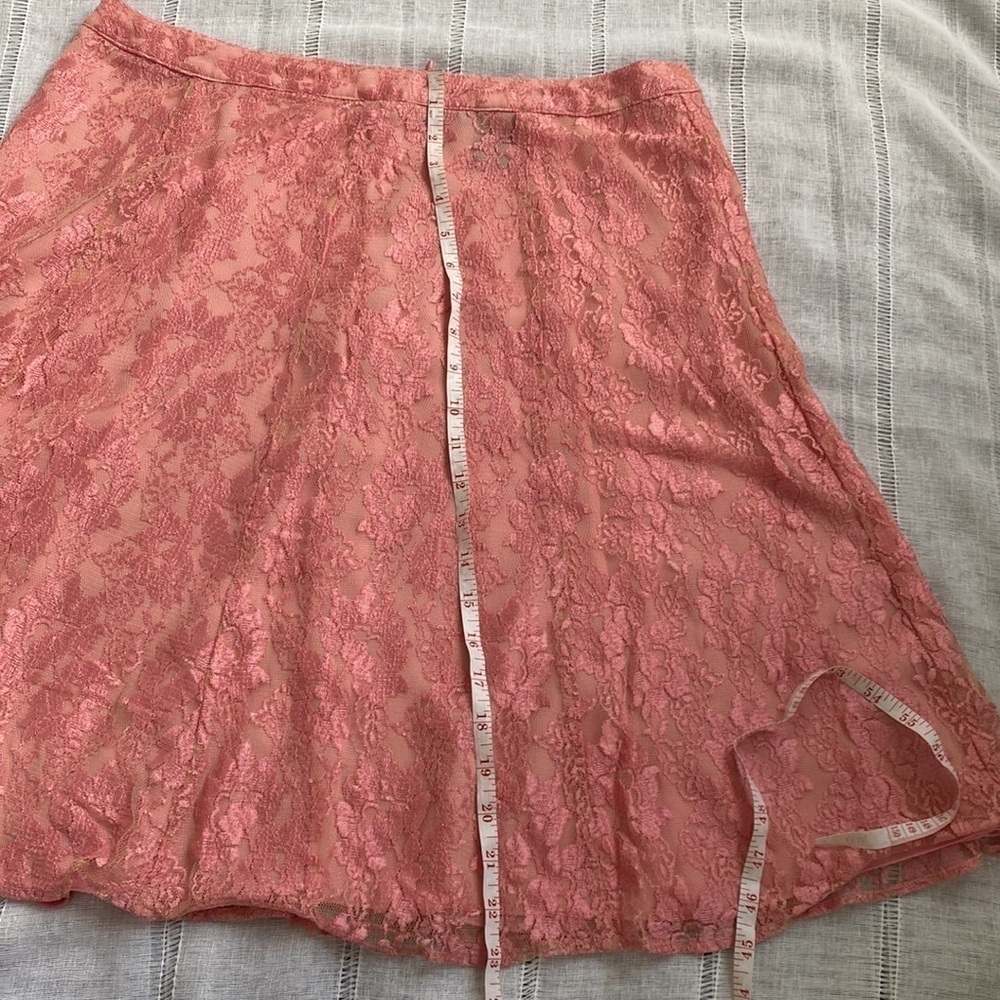 Sunny Taylor Y2K inspired lace pink a-line skirt. - Picture 8 of 12